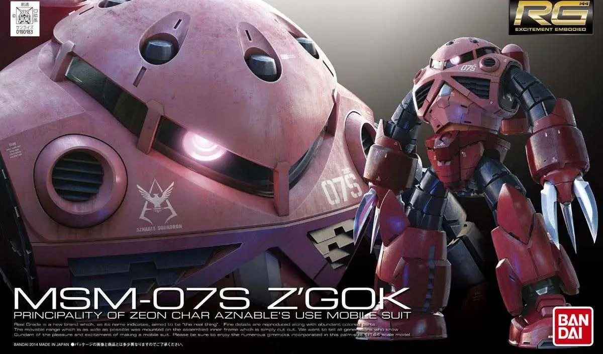 Maquette rg z'gok char custom 1/144